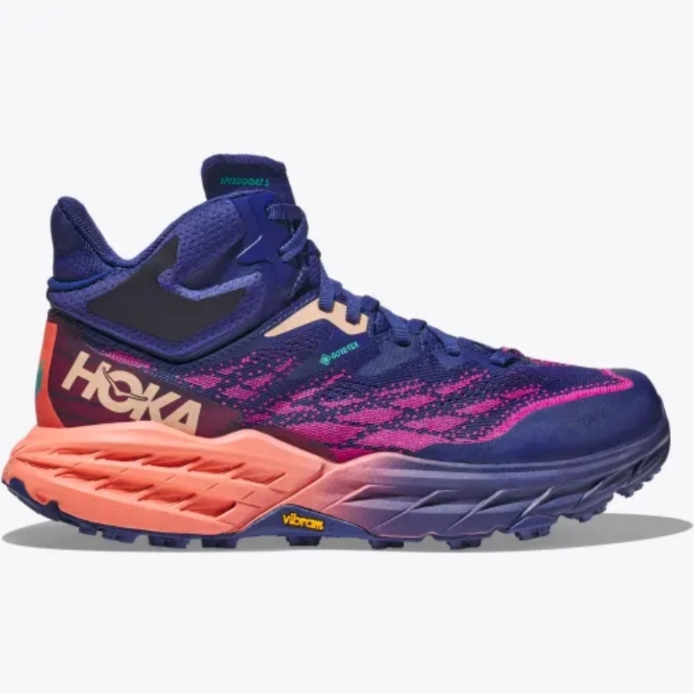 Hoka One One Purple and Orange Athletic Shoes